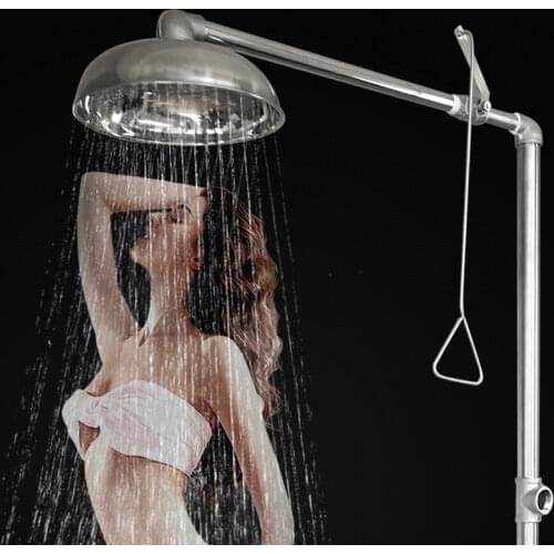 Vidric Vidric Emergency Shower Faucet With Eyes Washer Cleaner Floor Standing Rain Shower Vertical Shower Faucet Eye Washing