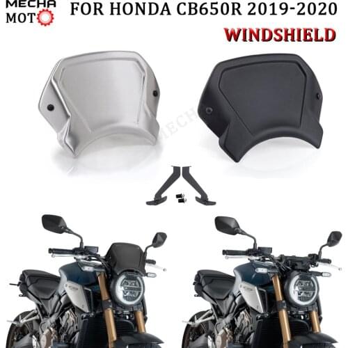 Windscreen Windshield For HONDA CB650R CB 650 CB 1000R 2019-20 CB1000R 2018-2020 Pare-brise Motorcycle abs Smoke Wind Deflectors
