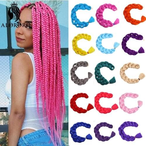 82 Inch 165g Long Jumbo Braiding Hair Wholesale One Piece Synthetic Hair Extensions for Women Box Crochet Braids Alororo