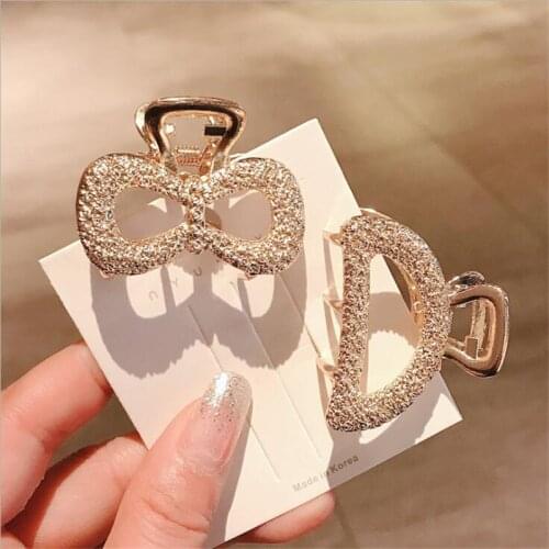 Fashion Hair Claw Clamps Hair Clip Hairpin Crab Metal Hair Claws for Women Ladies Hair Accessories shell Clip headwear
