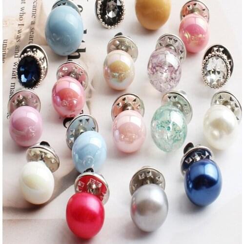 10Pcs Pearl Buttons for Clothing Metal Snaps for Clothes DIY for Sewing Accessories Needlework Buttons Shirt Decorative Buttons