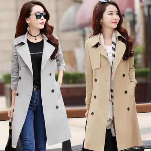Fashion Trench Coat For Women Long Winter Overcoat Women Double Breasted OL Plus Size Casaco Clothes 2019 sobretudo feminino