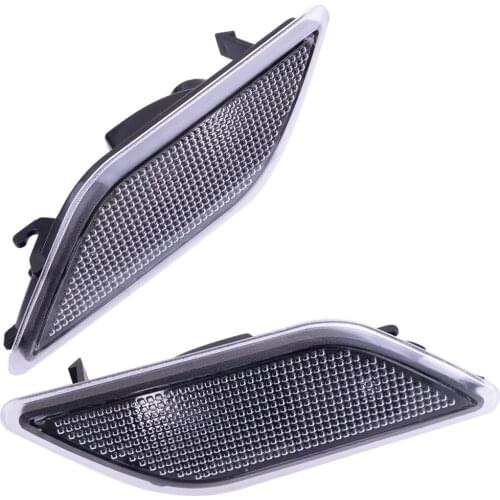 1 Pair Car Side Marker Fender Light Turn Signal Lamp Cover Housing White Lens Fit For Mercedes Benz W212 E300 E350 E550 E63 AMG