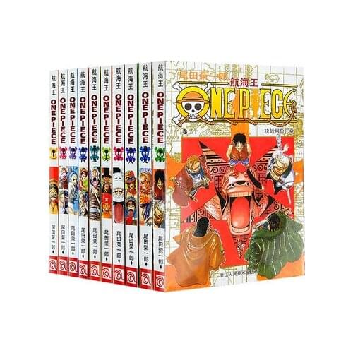 10 Books ONE PIECE Vol.11 12 13 14 15 16 17 18 19 20 Japan Graphic Novel Manga Comic 10 Books Set China Chinese Edition New