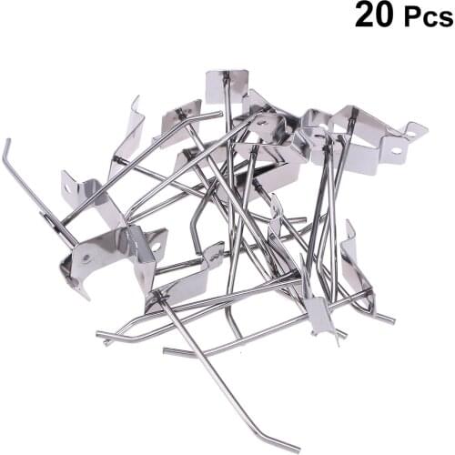 20Pcs Slatwall Hooks Retail Store Hook Display Panel Hooks Perfectly Panel Display Hooks for Your Room Garage Retail Store