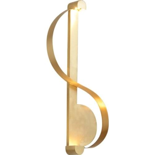 2020 The New Bedroom Copper Wall Lamp Bedside Lamp LED Light For Living Room TV Background Wall Light Personality Wandlamp 220V