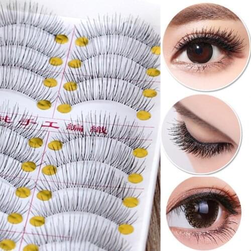 217 Nude Makeup And Long Eyelashes Handmade 10 Pairs Of Natural Simulation Eyelashes
