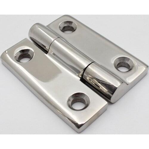 304 Stainless Steel Hinge Three Sections Four Hole Casement Industrial Hinge Heavy Duty Thick Marine Hinge