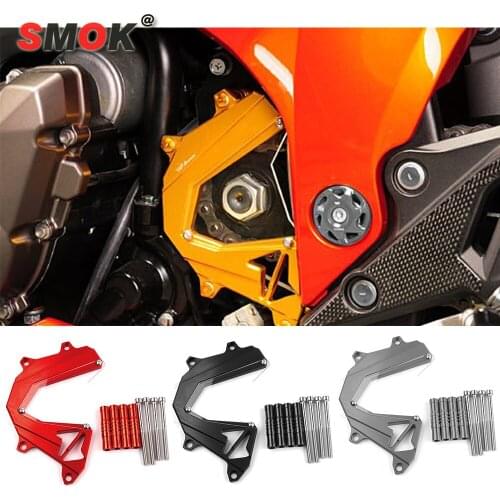 SMOK For Kawasaki Z800 2013-2016 Motorcycle CNC Aluminum Panel Left Engine Guard Chain Cover Protector Front Sprocket Cover