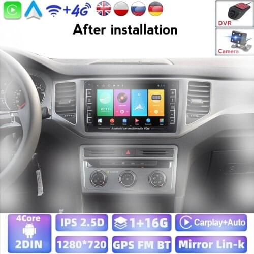 8" Carplay IPS Swc Android 8.1 1GB +16GB WIFI LTE Car DVD Player GPS Map WIFIOBD2 Have BT BT Auto Radio For VW Universal 2018