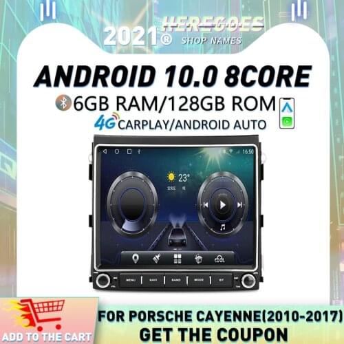 Carplay 8.4" DSP Android 10.0 Car Multimedia Video Player 4G LTE GPS Map BT 5.0 RDS Radio For Porsche Cayenne 2010 - 2017 Stereo