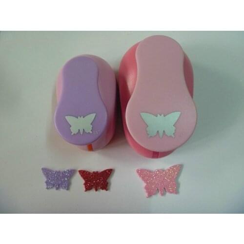 Free shipping 2pcs ( 1.5 inch+2 inch )butterfly punches paper foam punch for DIY Scrapbooking punches eva Punch