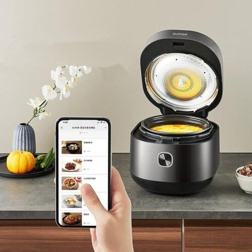 Household Electric Pressure Cooker with Top Steaming and Bottom Cooking Double Pot Smart Booking Food Truck Portable