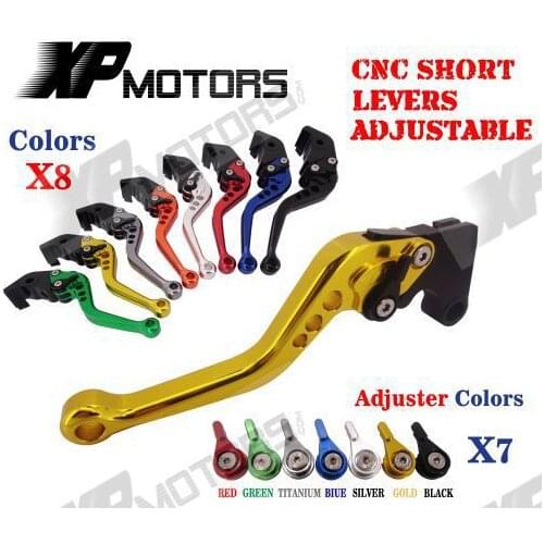CNC Short Adjustable Brake Clutch Levers For Suzuki GSX-R600 GSX-R750 GSXR600 GSXR750 K4 K5 2004 2005 Lever With Adjuster