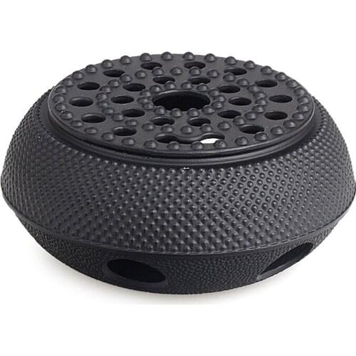 Cast Iron Burning Stove Alcohol Pot Furnace Carbon Charcoal Heating Teapot Copper Base Insulation