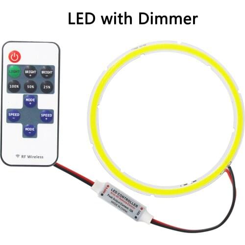 Dimmable 12V DC annular cob led light source 6W 8W 10W 12W 60mm 80mm 100mm 120mm 3000K warm cold white cob for auto and DIY