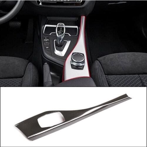 For BMW 1 2 Series F20 F21 F22 F23 116I 118I 2012-2019 ABS Carbon Fiber Multimedia Button Panel Cover Sticker Car Accessories