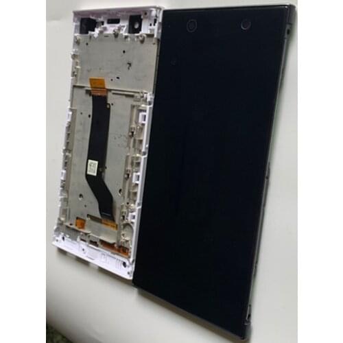 For Sony Xperia XA1 Ultra C7 LCD Screen Display Touch Digitizer Assembly with frame G3221 G3212 G3223 G3226 lcd frame glue