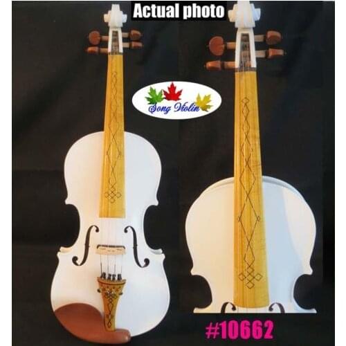 White colors best craft 3/4 electric violin Acoustic violin