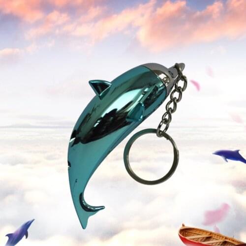 Creative Dolphin Torch Lighter Refillable Gas Butane Keychain Lighter Gadgets For Men camping Kitchen Survival Tool Best Gift