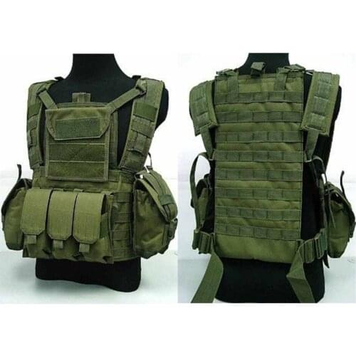 Airsoft Molle Canteen Hydration Combat RRV Vest Army Green