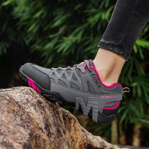 2021 Outdoor Running Shoes Genuine Leather Women Waterproof Sneakers Tenis Sports Shoes Work Shoes Ankle Boots Zapatillas Mujer