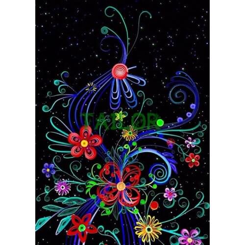 Full square wall stickers Cuadros diamond painting 5D kit set haft diamentowy Cross stitch tools 3D DIY flower colour Mosaic art