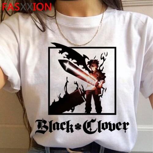 Asta Black Clover summer top t-shirt male couple grunge tumblr aesthetic t shirt