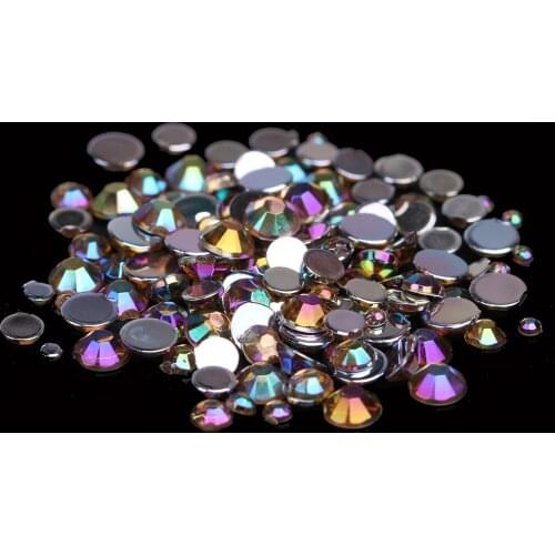 Many Sizes AB Acrylic Rhinestones Coffee Color Shoes Clothing Decorations Sparkling Newest Nail Art Decorations