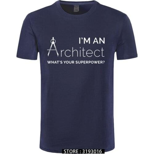 Printed T Shirt Men Cotton T-Shirt New Style Architect T Shirt Mens Funny Personalized T Shirt Cotton