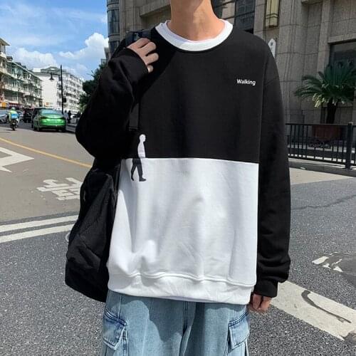 LISM 2021 Mens Fleece Hoodies Patchwork Sweatshirts Autumn Tops Fashion Streetwear Women Pullovers Warm hooded Pullover Jackets