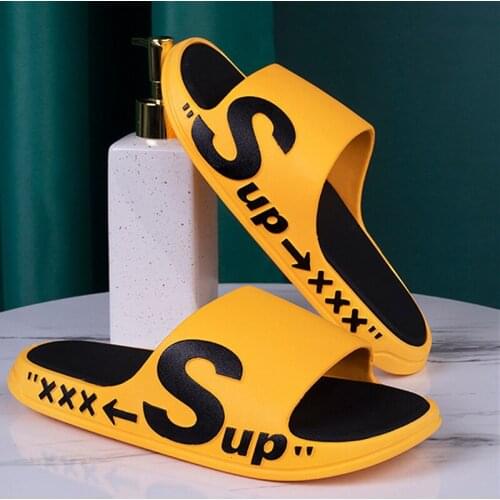 Mens Summer Mute Slides Fashion Couple Slippers Sports Sandals Outdoor Womens Solid Color Flip Flops Wholesale Bathroom Shoes