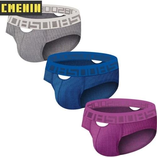 3Pcs High Quality Sexy Underwear Men Jockstrap Breathable Cotton Gay Mans underwear Bikini Men Briefs Mens lingerie Cueca