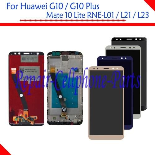 New Full LCD DIsplay+Touch Screen Digitizer Assembly With Frame For Huawei G10 / G10 Plus / Mate 10 Lite RNE-L01 RNE-L21 RNE-L23