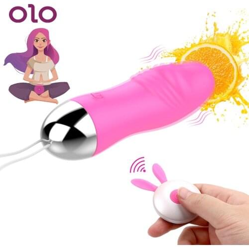 OLO Dildo Vibrator 12 Speed Wireless Remote Control Vibrator Kegel Ball Clitoris Stimulate Sex Toys for Women Female Masturbator
