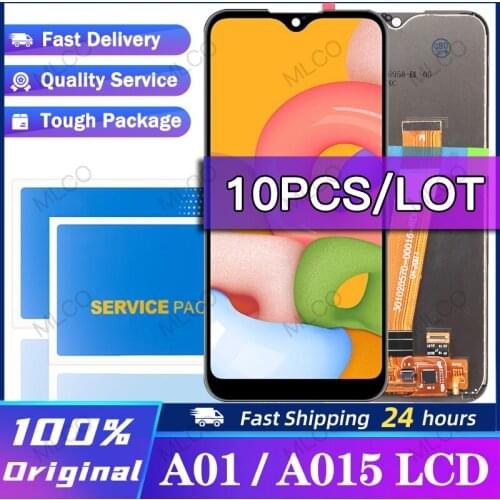 20 pcs Original A015 LCD For Samsung Galaxy A01 LCD Display Touch Screen Digitizer Assembly For Samsung A015 A015F A015G A015DS