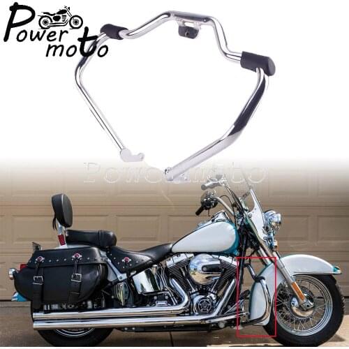 Motorcycle Highway Crash Bar Front Engine Guard Protector For Harley Softail Fat Street Bob Low Rider FXLR FXBB FXFB 2018-2020