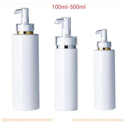 10pc/lot 100ml 150ml 200ml 300ml 500ml empty plastic spray pump, lotion pump bottle High-end cosmetics bottles acrylic pump head