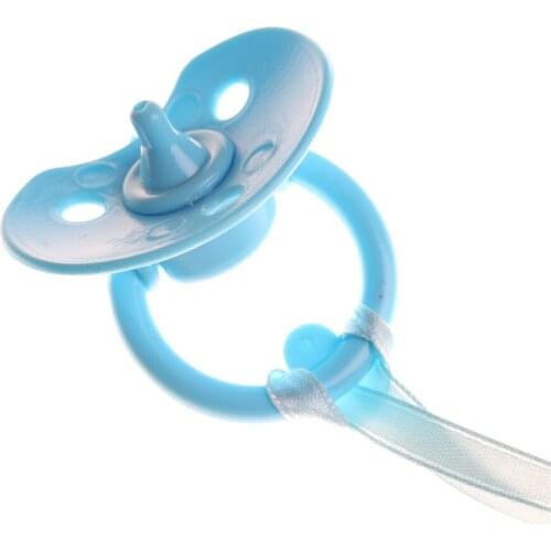 Pink Blue Color Pacifier Dummy For Baby Dolls Not Magnet Babies Pacifier Kids Children Play Toys Accessories