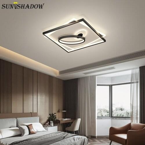 Square Indoor Decoration Modern Ceiling Light Home Led Ceiling Lamp For Living Room Bedroom Dining Room Large Led Light Lustre