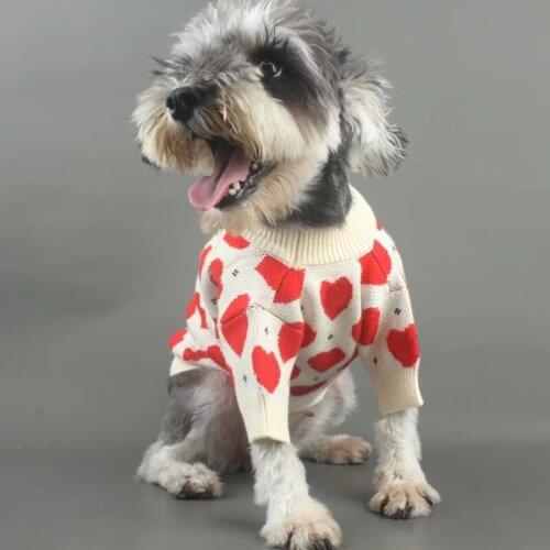 Dog Cat Sweater Cute Sweet Warm Dog Clothes Winter Pet Coat French Bulldog Puppy Clothes Dog Shirt Pet Clothes Chihuahua B1351