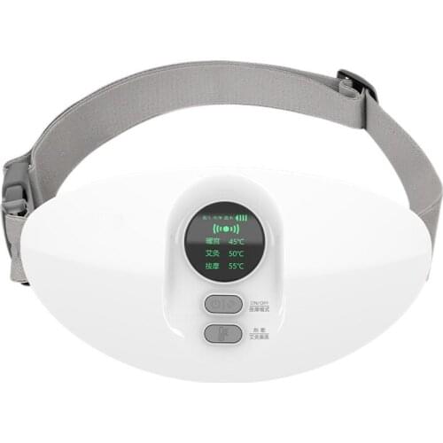 Smart Warm Palace Belt USB Charging Vibration Heated Electric Abdominal Massage Can Relieve Waist and Abdominal Pain