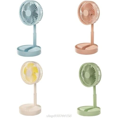 Usb Charging Fan Telescopic Folding Fans Home Desktop Fan Air Cooler Summer Desk Fans with 1200mAh 18650 Battery M19 21 Dropship