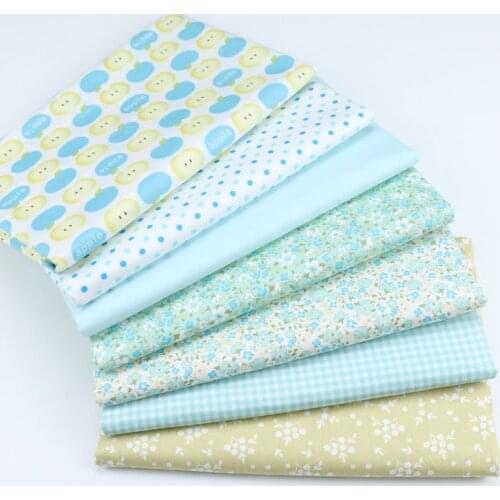 Green Apple Printing Cotton Fabric Quilting Cloth Handmade DIY Sewing Fabric Baby&Childr Cotton Fabric 50*160cm D30