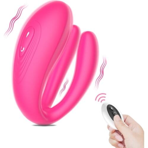 10 speed vibrator Wireless silicone remote control rechargeable three dildo Stimulator double g spot Masturbator sex toy couple