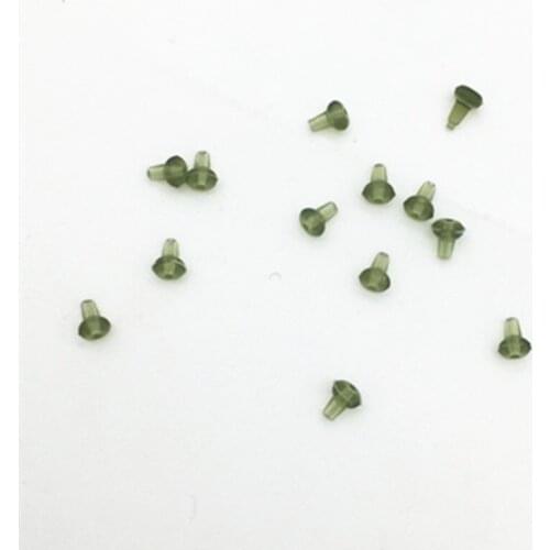 200* Soft Carp Fishing Hook Stopper Beads Shank Hook Holder Buffer Terminal Tackle Rubber Pop Up Set Up Rig Shank Bead