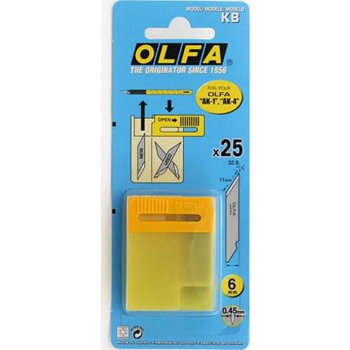 25pcs OLFA KB Spare Blade Art/design Knife Suitable for AK-4 AK-1 LTD-09