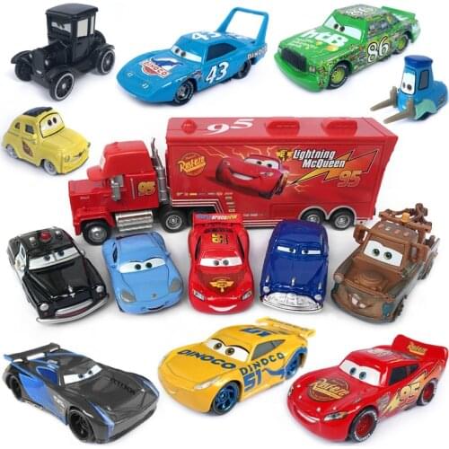39 Styles Disney Pixar Cars Lightning Mcqueen Doc Hudson Mater 1:55 Diecast Metal Alloy Model Car Model Boy Birthday Gift Toys