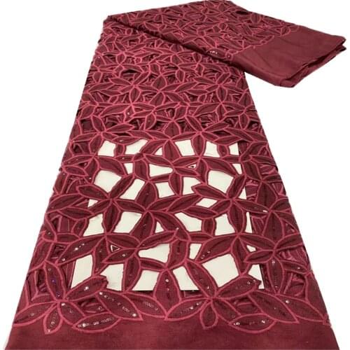 African Lace Fabric 2021 High Quality Lace Nigeria Tulle Fabric Fashion French Lace Fabric For Wedding Party Dress DP-175