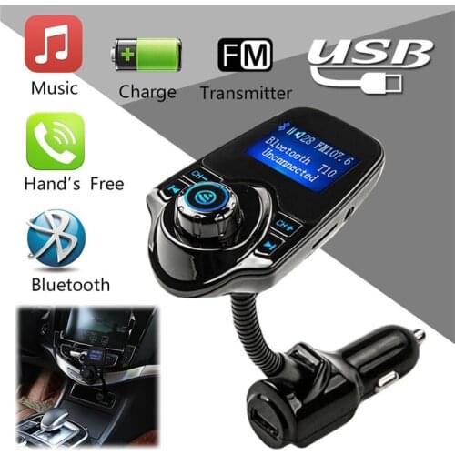 Wireless FM Modulator Car Kit Car MP3 Audio Player Bluetooth FM Transmitter HandsFree USB Car-Charger Transmittter FM#249809